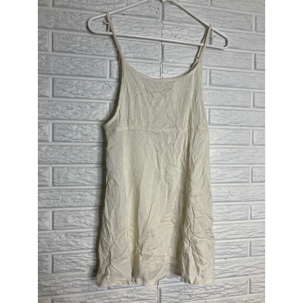 Free People Slip Dress Womens Small Ivory Excellent Adjustable Straps Viscose